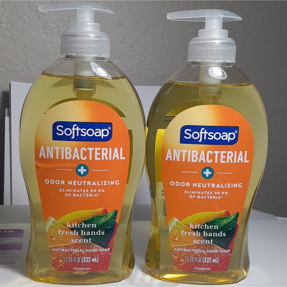 Softsoap Antibacterial Liquid Hand Soap 2 Pack 11.25 fl oz Kitchen Fresh + Odor